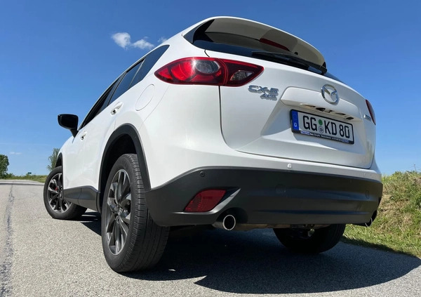 Mazda CX-5 cena 53999 przebieg: 155000, rok produkcji 2015 z Biała małe 742